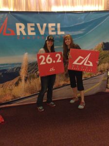 Natalie Brown and Krista Sidwell at the 2014 Canyon City Marathon Expo.